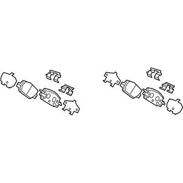 Honda 43022-TLA-A11 Pad Set, Rear 43022TLAA11