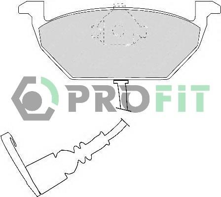 Profit 5000-1398 C Front disc brake pads, set 50001398C