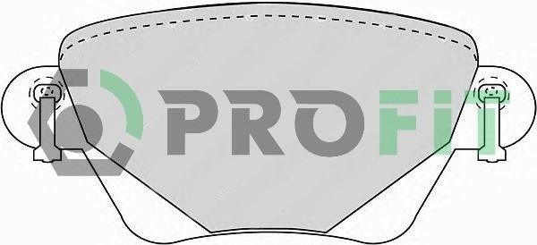 Profit 5000-1416 C Rear disc brake pads, set 50001416C