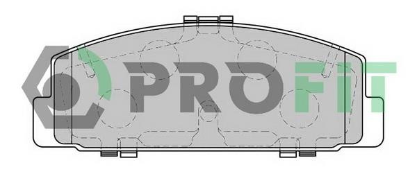 Profit 5000-1721 C Rear disc brake pads, set 50001721C