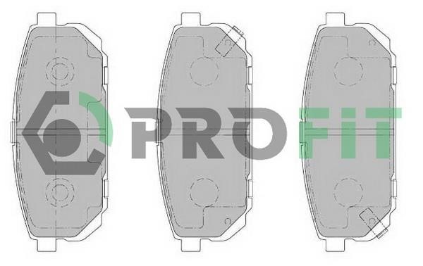 Profit 5000-1736 C Rear disc brake pads, set 50001736C