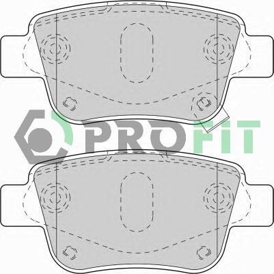 Profit 5000-1649 C Rear disc brake pads, set 50001649C
