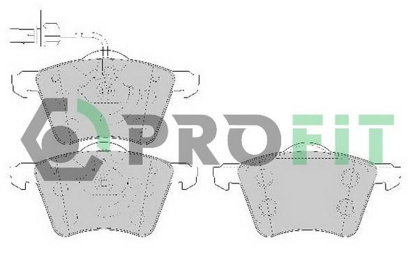 Profit 5000-1654 C Front disc brake pads, set 50001654C