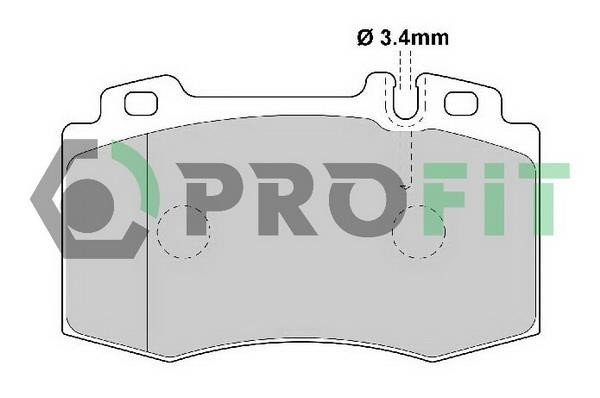 Profit 5000-1661 C Front disc brake pads, set 50001661C