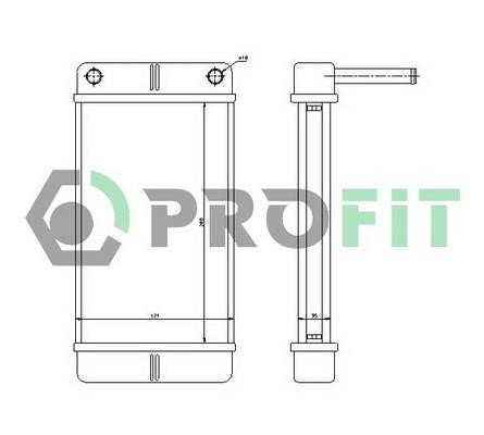 Profit PR 2092N1 Heat exchanger, interior heating PR2092N1