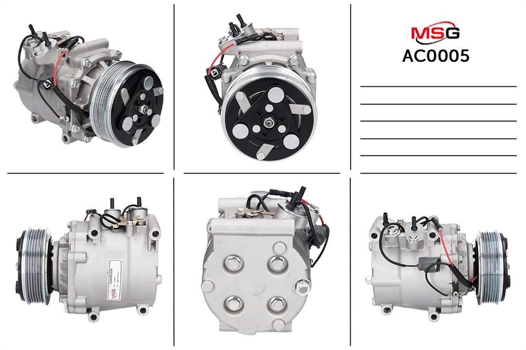 MSG AC0005 Compressor, air conditioning AC0005