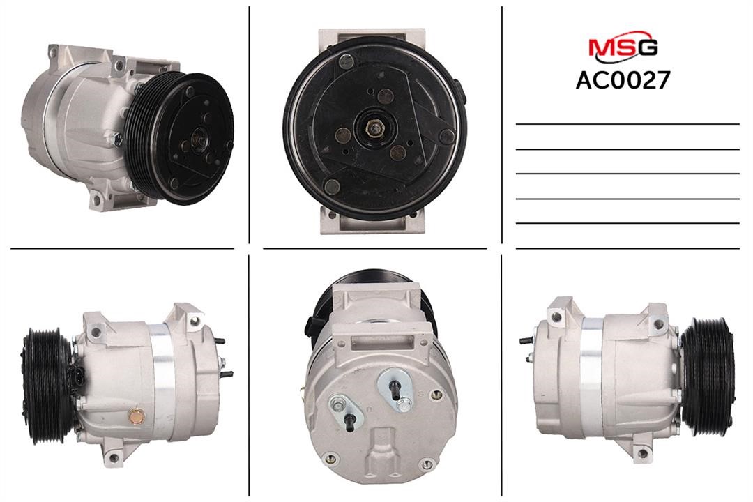 MSG AC0027 Compressor, air conditioning AC0027
