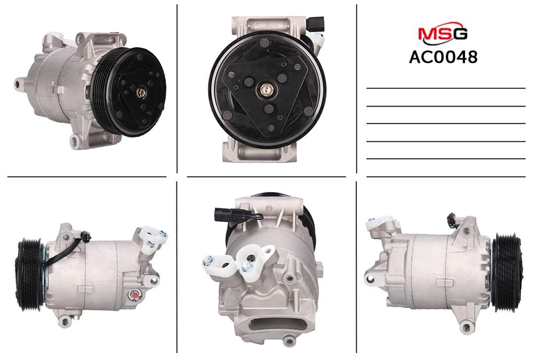 MSG AC0048 Compressor, air conditioning AC0048