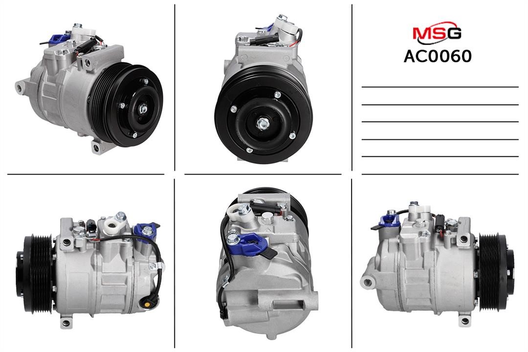 MSG AC0060 Compressor, air conditioning AC0060