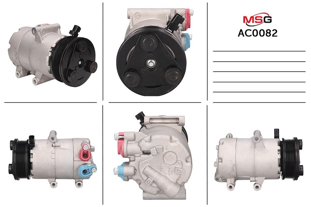 MSG AC0082 Compressor, air conditioning AC0082