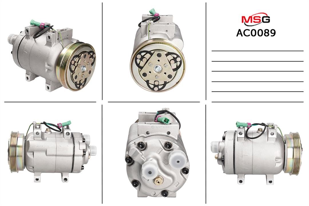 MSG AC0089 Compressor, air conditioning AC0089