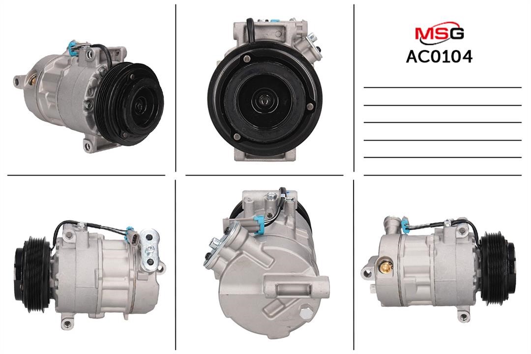 MSG AC0104 Compressor, air conditioning AC0104