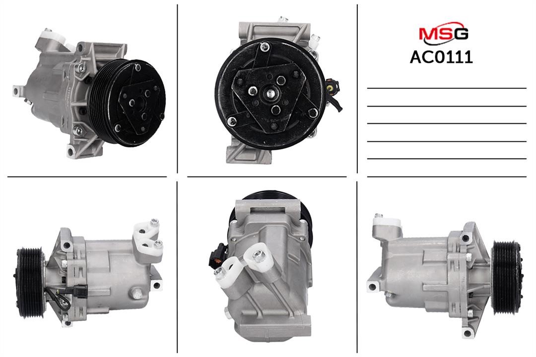 MSG AC0111 Compressor, air conditioning AC0111