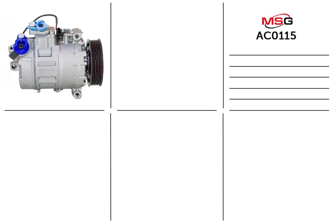 MSG AC0115 Compressor, air conditioning AC0115