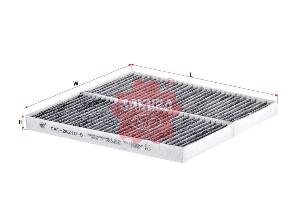 Sakura CAC-28210-S Activated Carbon Cabin Filter CAC28210S