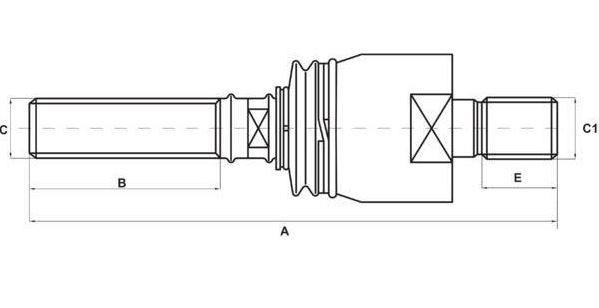 Axial hinge S-TR STR-11A108
