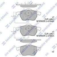 Sangsin SP2001A Front disc brake pads, set SP2001A