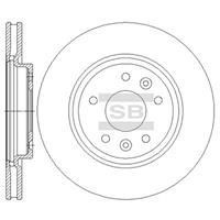 Sangsin SD4251 Front brake disc ventilated SD4251