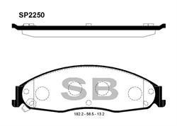 Sangsin SP2250 Front disc brake pads, set SP2250