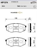 Sangsin HP1374 Front disc brake pads, set HP1374
