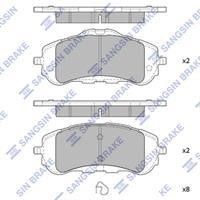 Sangsin SP4210 Front disc brake pads, set SP4210