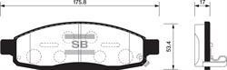 Sangsin SP1446 Front disc brake pads, set SP1446