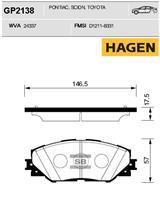 Sangsin GP2138 Front disc brake pads, set GP2138