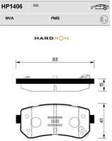 Sangsin HP1406 Rear disc brake pads, set HP1406
