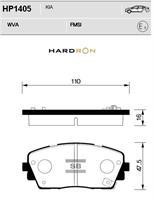 Sangsin HP1405 Front disc brake pads, set HP1405