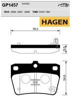 Sangsin GP1457 Rear disc brake pads, set GP1457