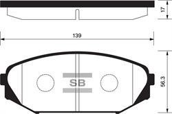 Sangsin SP1271 Front disc brake pads, set SP1271