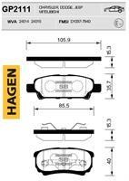 Sangsin GP2111 Rear disc brake pads, set GP2111