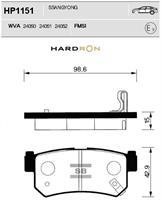 Sangsin HP1151 Rear disc brake pads, set HP1151