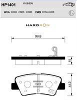 Sangsin HP1401 Rear disc brake pads, set HP1401