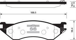 Sangsin SP1294 Front disc brake pads, set SP1294