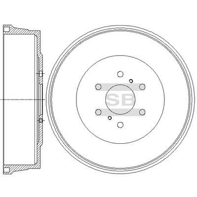 Sangsin SD4250 Front brake disc SD4250 SD4250 Sangsin Front brake disc
