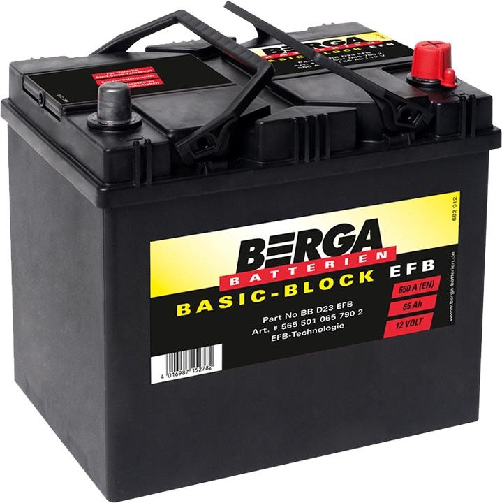 Berga 5655010657902 Battery Berga 12V 65AH 650A(EN) R+ 5655010657902