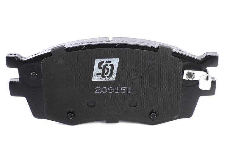Front disc brake pads, set Solgy 209151