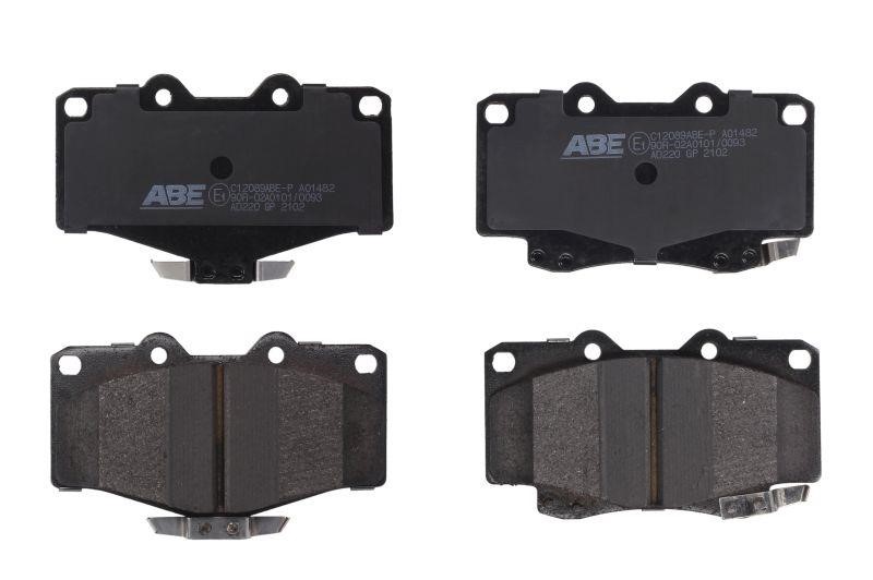ABE C12089ABE-P Front disc brake pads, set C12089ABEP
