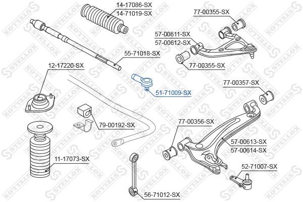 Stellox 51-71009-SX Tie rod end outer 5171009SX