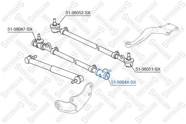 Stellox 51-98044-SX Tie rod end left 5198044SX