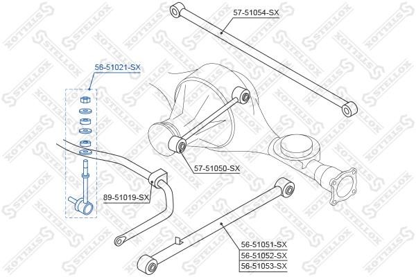 Stellox 56-51021-SX Front stabilizer bar 5651021SX