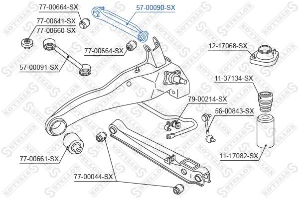 Stellox 57-00090-SX Rear suspension arm 5700090SX