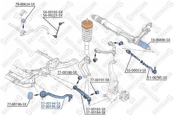 Stellox 57-00194-SX Track Control Arm 5700194SX