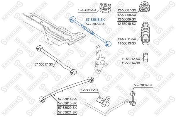 Stellox 57-53016-SX Rear suspension arm 5753016SX