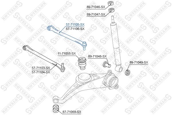 Stellox 57-71105-SX Rear suspension arm 5771105SX
