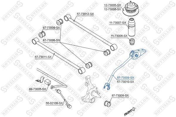 Stellox 57-73009-SX Rear suspension arm 5773009SX