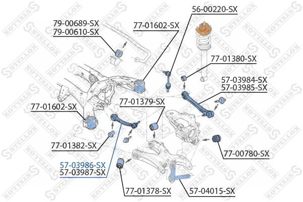 Stellox 57-03986-SX Suspension Arm Rear Upper Left 5703986SX