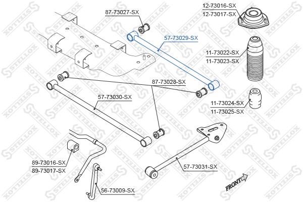 Stellox 57-73029-SX Rear suspension arm 5773029SX