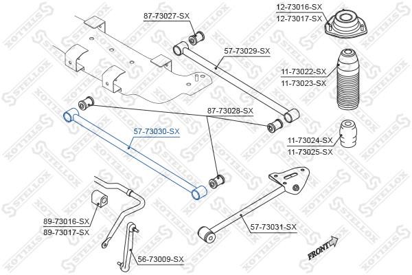 Stellox 57-73030-SX Rear suspension arm 5773030SX
